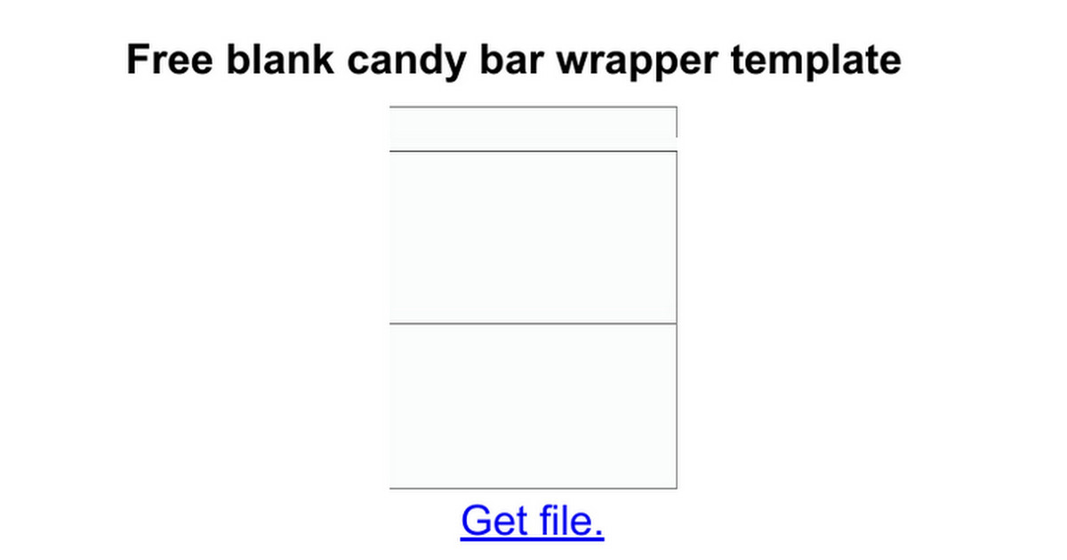Candy Bar Wrapper Template Free Free Blank Candy Bar Wrapper Template Google Docs