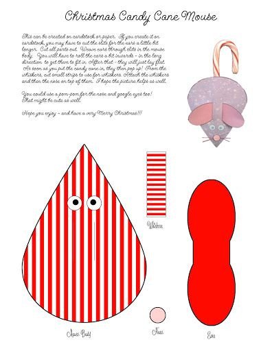 Candy Cane Mouse Pattern Pinterest • the World’s Catalog Of Ideas