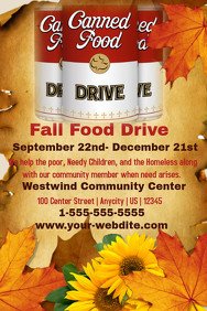 Canned Food Drive Flyer Template Customizable Design Templates for Food Drive