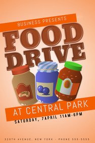 Canned Food Drive Flyer Template Customizable Design Templates for Food Drive
