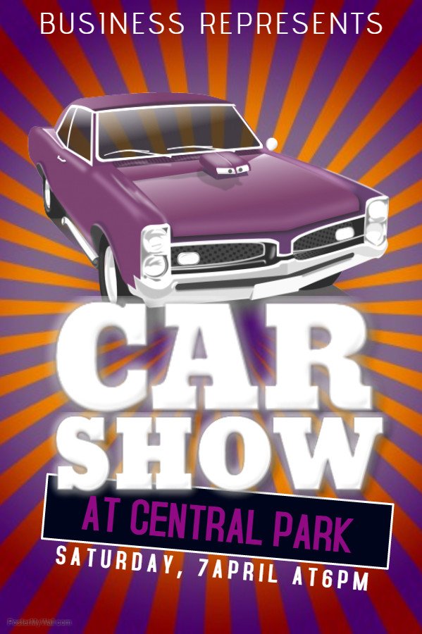 Car Show Flyer Template Free 25 Vintage Posters to Inspire Your Next Project