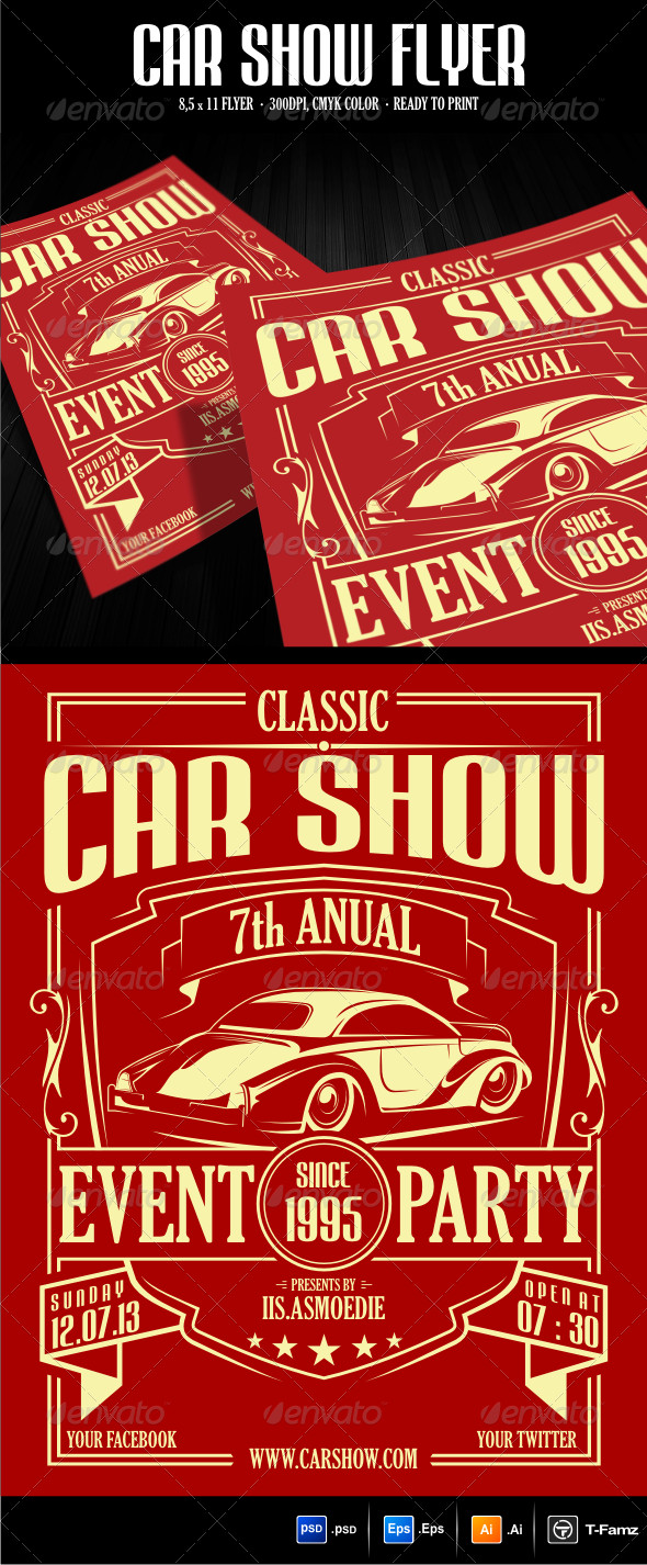 Car Show Flyer Template Free Car Show Flyer Template by T Famz