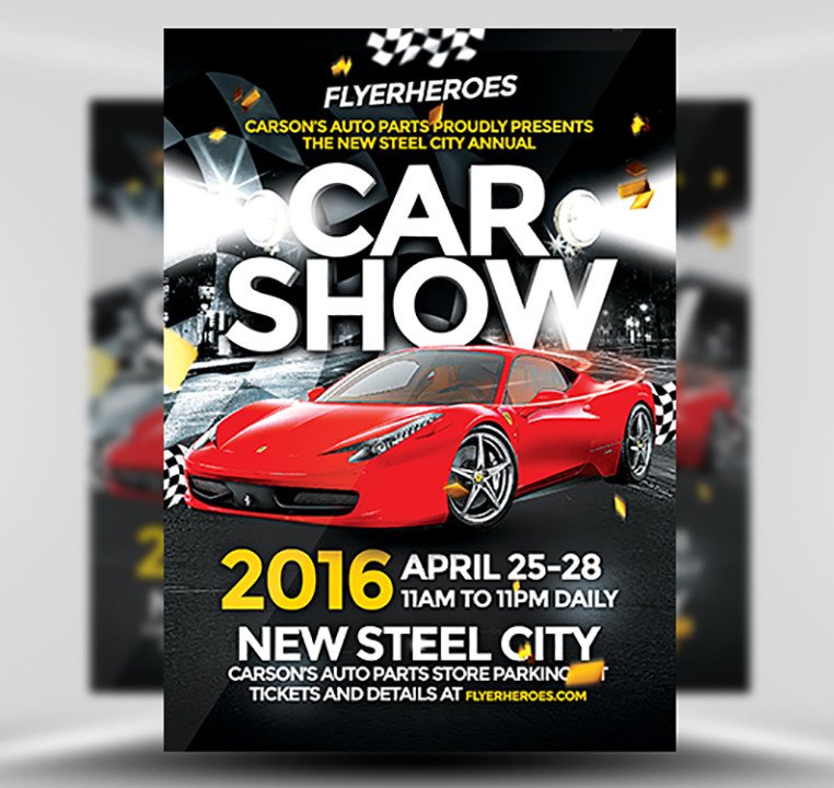 Car Show Flyer Template Free Car Show Flyer Template Flyerheroes