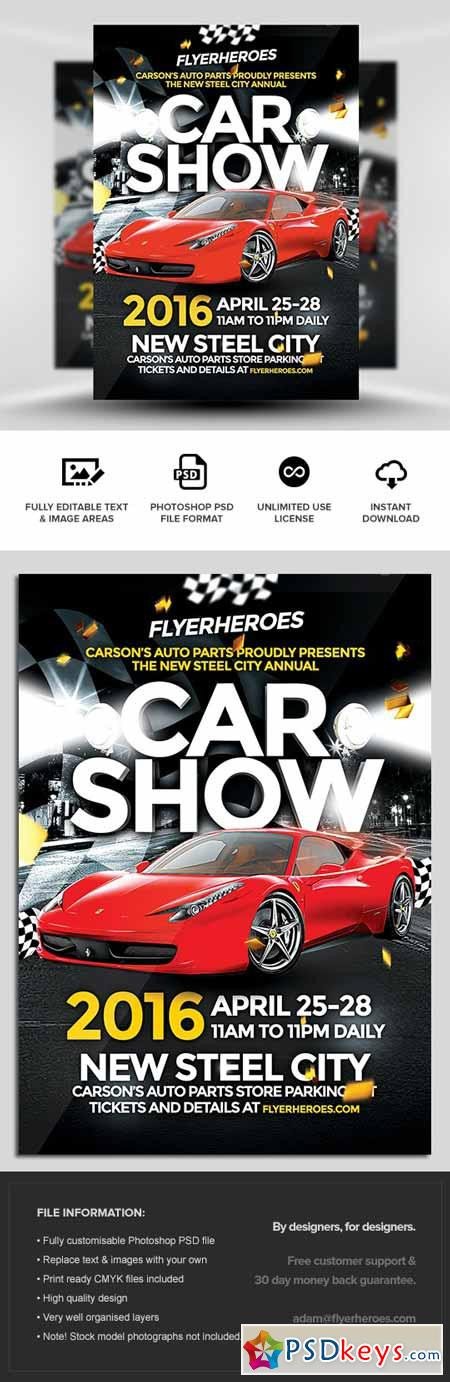 Car Show Flyer Template Free Car Show Flyer Template Free Download Shop Vector