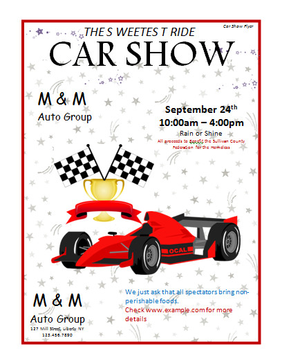 Car Show Flyer Template Free Flyer Templates Archives Microsoft Word Templates