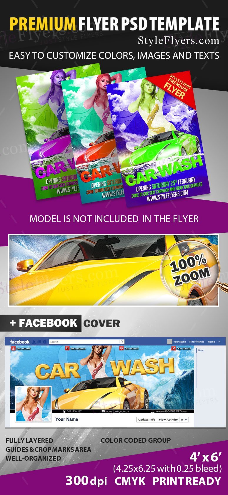 Car Wash Flyer Template Car Wash Psd Flyer Template Styleflyers