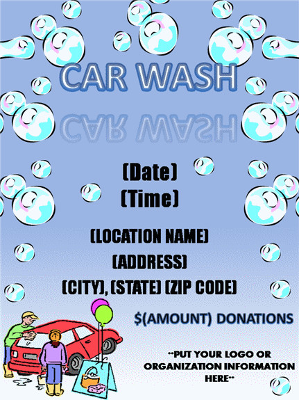 Car Wash Flyers Template Car Wash Flyer Template Free Flyer Templates