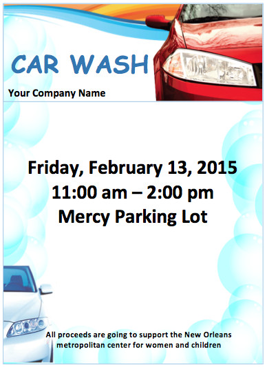 Car Wash Flyers Template Car Wash Flyer Template Free Flyer Templates
