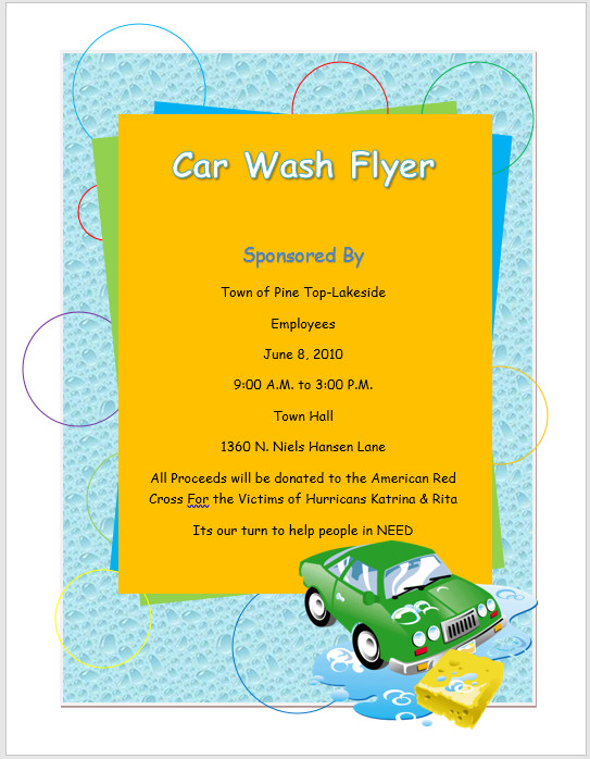 Car Wash Flyers Template Car Wash Flyer Template – Microsoft Word Templates