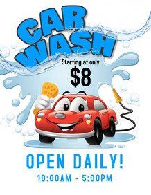 Car Wash Flyers Template Customize 300 Car Wash Flyer Templates