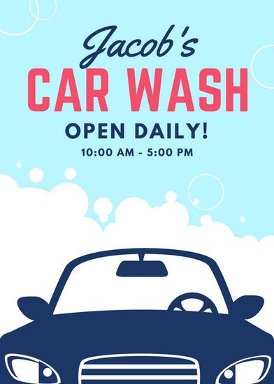 Car Wash Flyers Template Customize 77 Car Wash Flyer Templates Online Canva