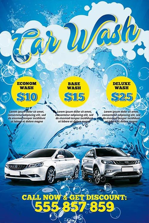 Car Wash Flyers Template Download the Car Wash Free Psd Poster Template