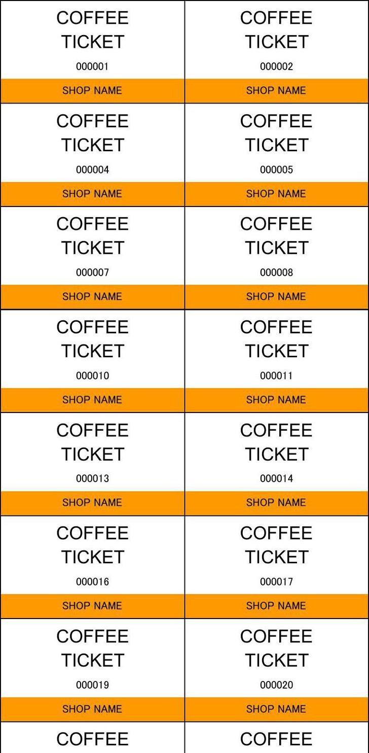 Car Wash Ticket Template Microsoft Word 81 Ticket Templates Free Download