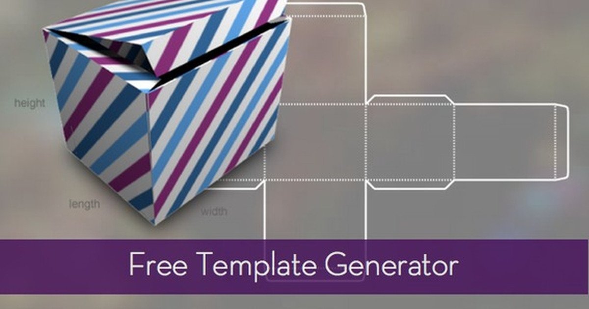 Cardboard Box Template Generator Free Template Generator for Boxes Bags and More