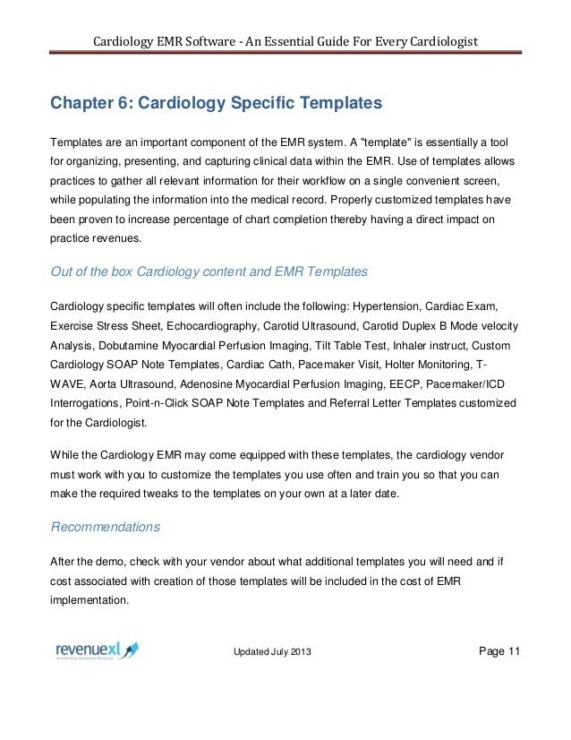 Cardiology Consult Template Cardiology Emr software Essential Guide for Every