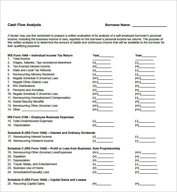 Cash Flow Analysis Template 13 Cash Flow Analysis Samples Pdf Word Ai Google Docs