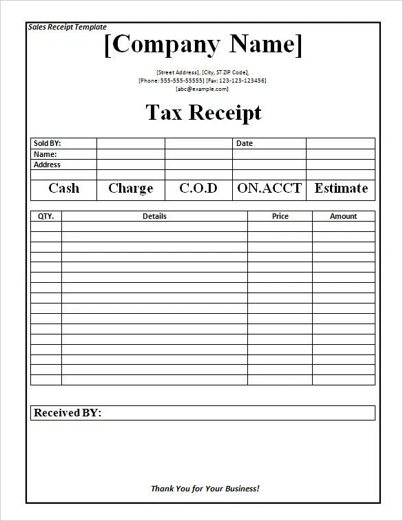 Cash Receipt Template Word Doc 18 Payment Receipt Templates – Free Sample Example