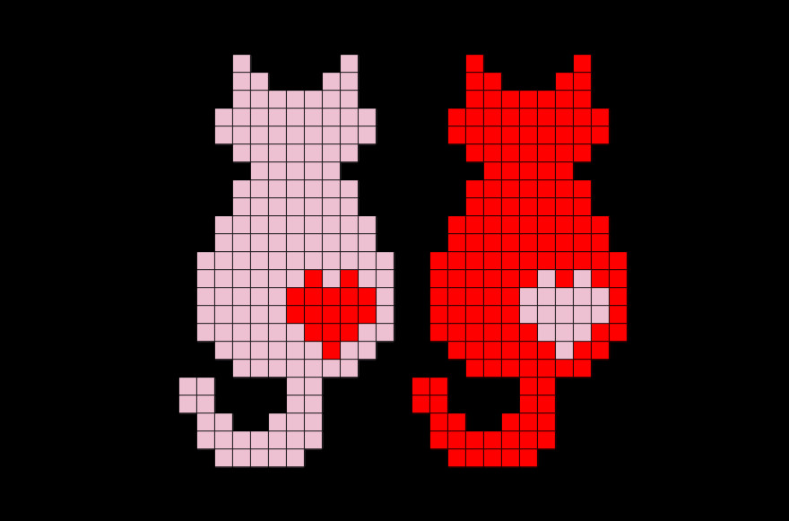 Cat Pixel Art Grid Cats Pixel Art – Brik