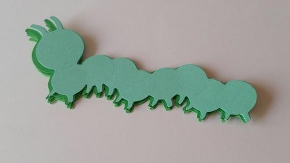 Caterpillar Cut Out Caterpillar Die Cut Outs by Nightowlengravingllc On Etsy