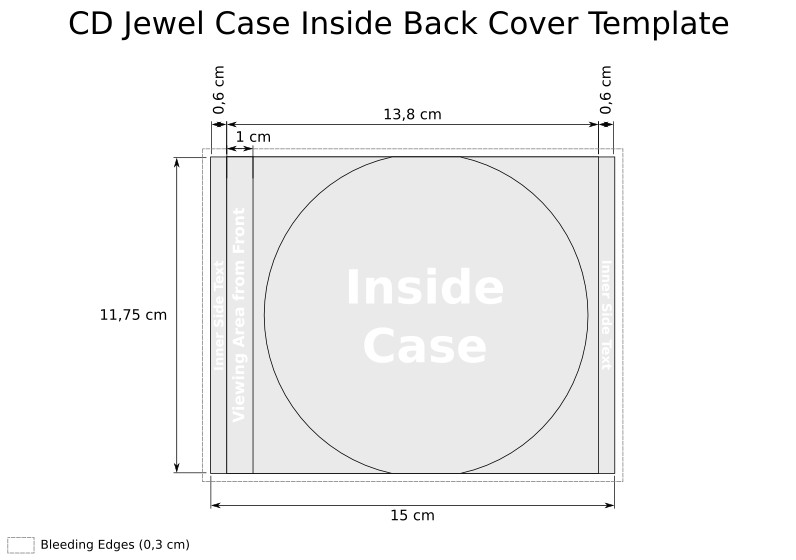 Cd Jewel Case Template Cd Templates for Jewel Case In Svg