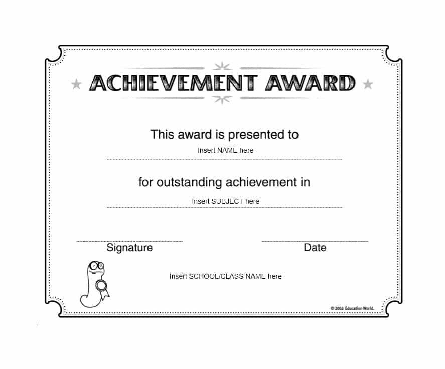 Certificate Of Achievement Template 40 Great Certificate Of Achievement Templates Free