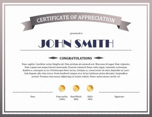 Certificate Of Appreciation Template 8 Free Printable Certificates Of Appreciation Templates