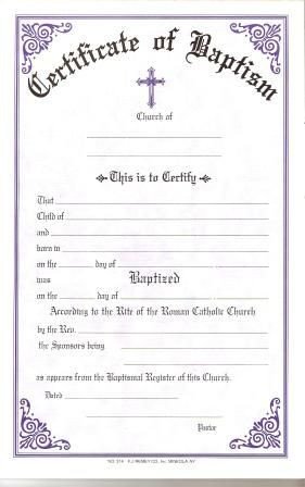 Certificate Of Baptism Template Catholic Baptism Certificate Template Baptism Certificate