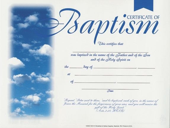 Certificate Of Baptism Template Free Baptismal Certificates Template Google Search