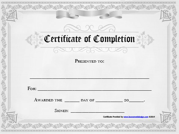 Certificate Of Completion Template Pdf 20 Free Certificate Of Pletion Template [word Excel Pdf]