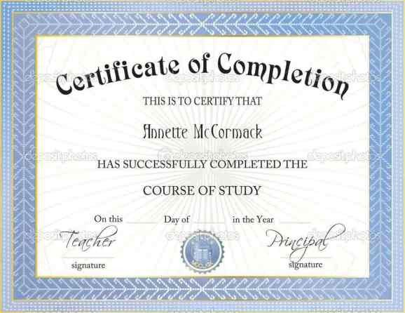 Certificate Of Completion Template Pdf 37 Free Certificate Of Pletion Templates In Word Excel Pdf