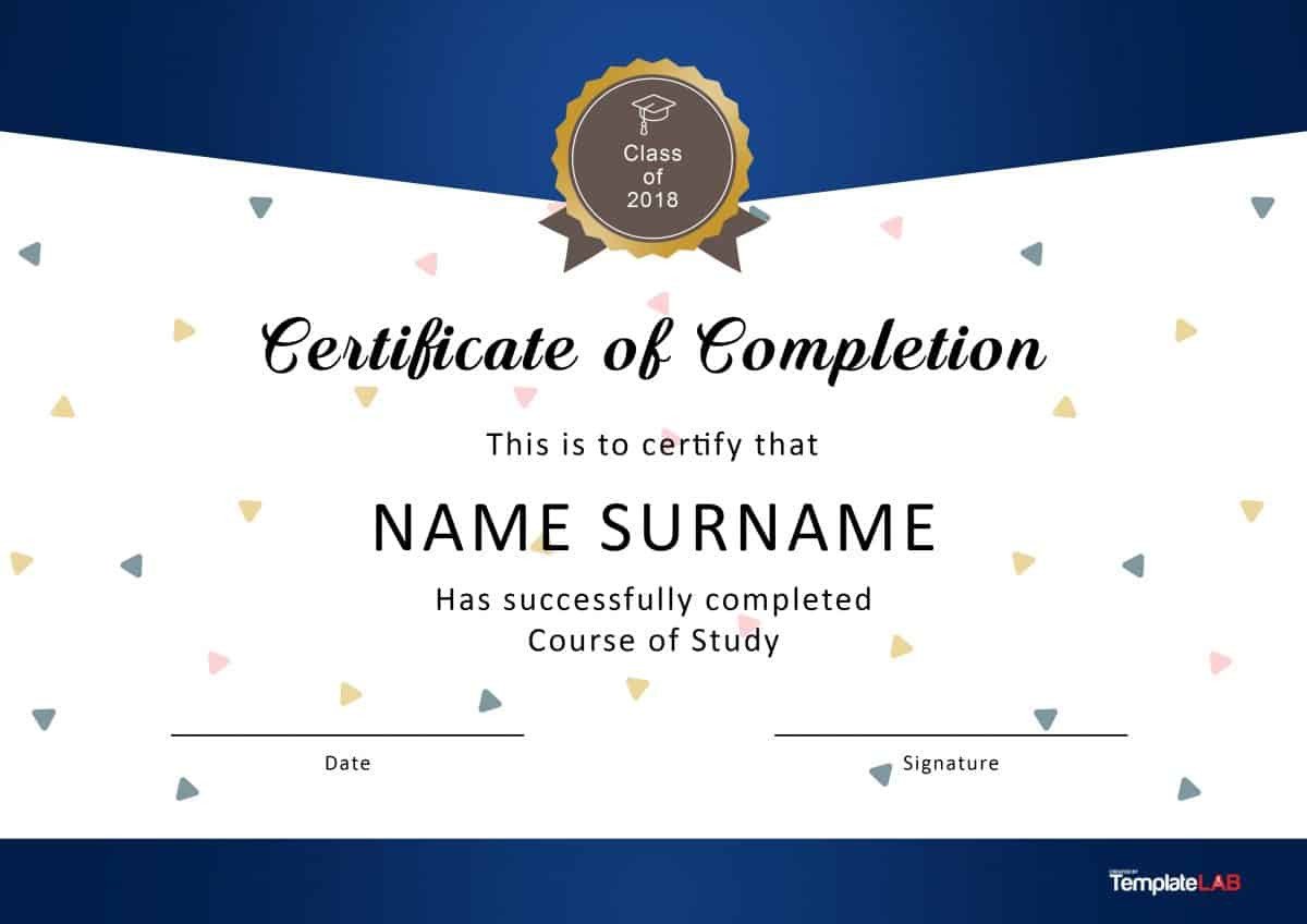 Certificate Of Completion Template Word 40 Fantastic Certificate Of Pletion Templates [word