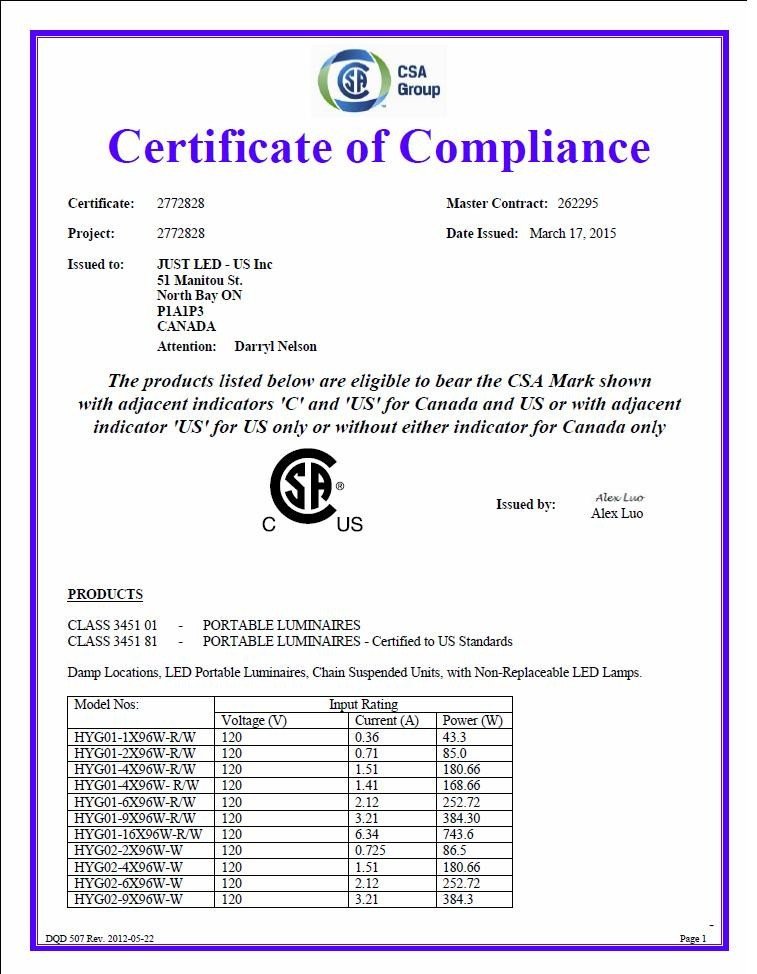 Certificate Of Compliance Template Certificate Of Pliance Just Led Us