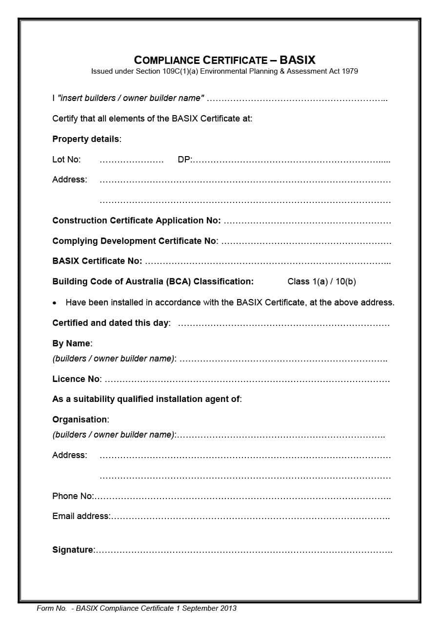 Certificate Of Conformity Template 40 Free Certificate Of Conformance Templates &amp; forms