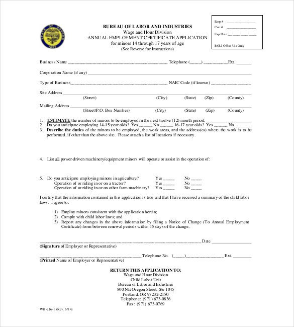 Certificate Of Employment form 40 Employment Certificates Pdf Doc