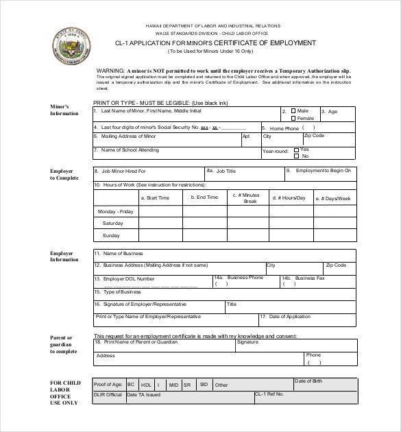 Certificate Of Employment form 40 Employment Certificates Pdf Doc