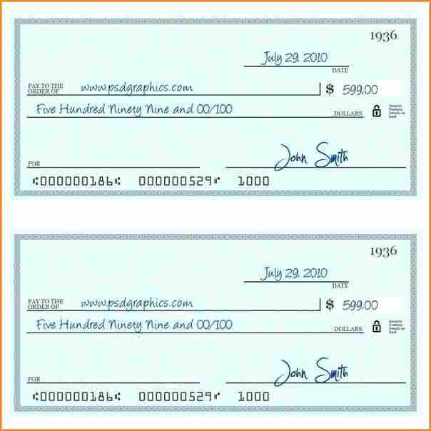 Check Printing Template Excel 10 Payroll Check Printing Template
