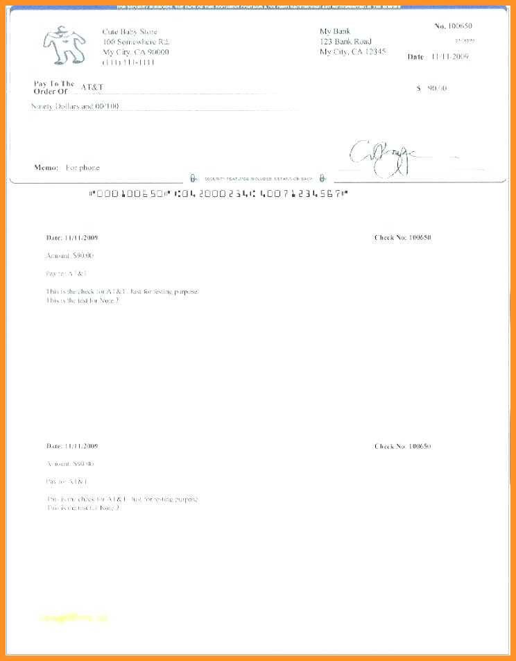 Check Printing Template Excel 11 12 Check Printing Template Excel
