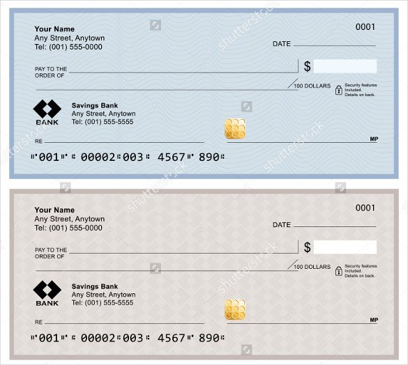 Check Printing Template Word Blank Check Template – 30 Free Word Psd Pdf & Vector