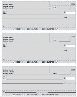 Check Printing Template Word Blank Check Template & Deposit form
