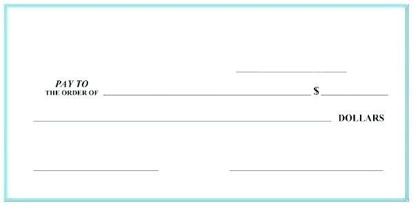 Check Printing Template Word Blank Check Template for Excel