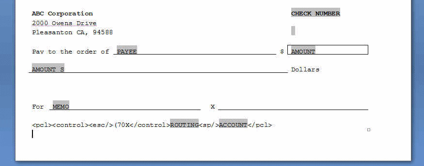 Check Printing Template Word Creating Rtf Templates