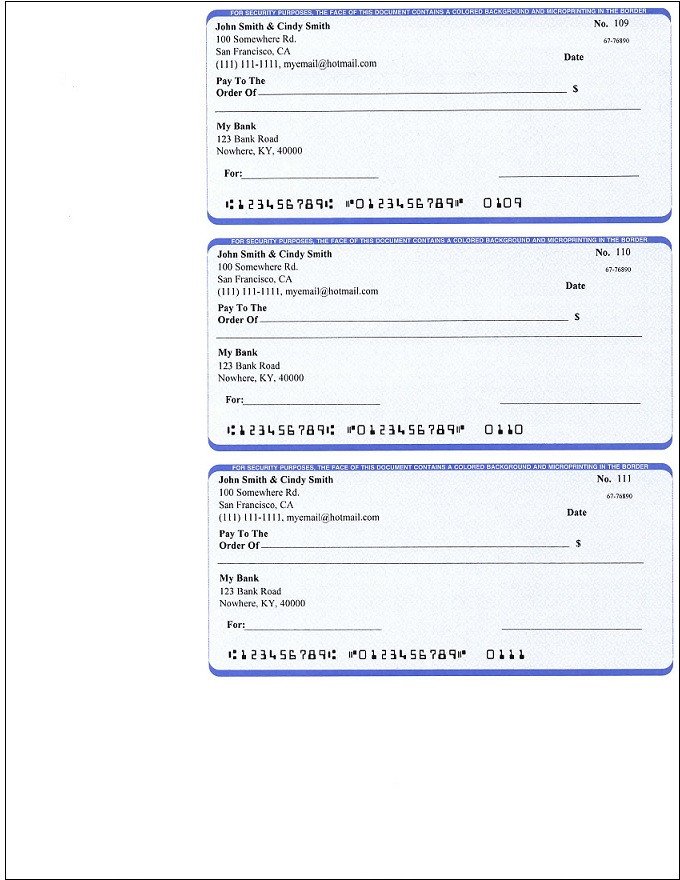 Check Printing Template Word Ezcheckpersonal Makes It Easy to Print Pocket Sized