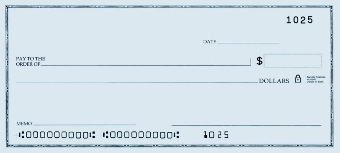 Check Printing Template Word Printable Personal Blank Check Template
