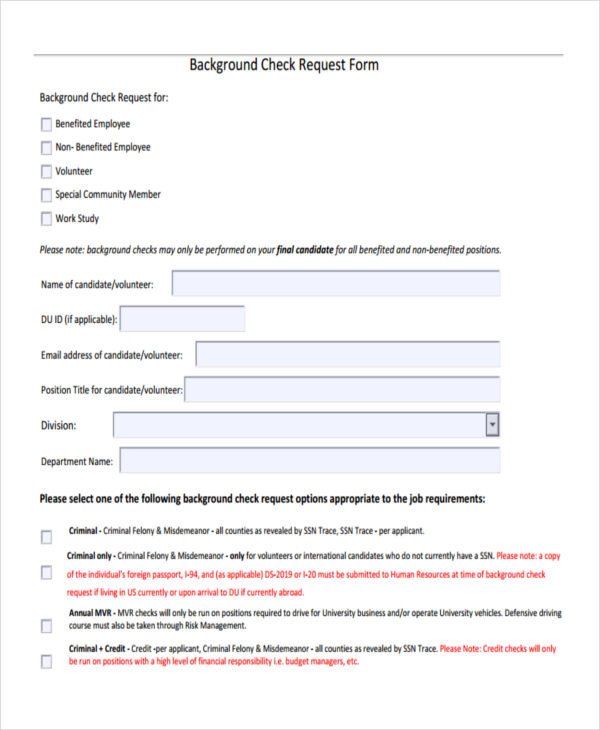 Check Request form Template 18 Check Request form Templates