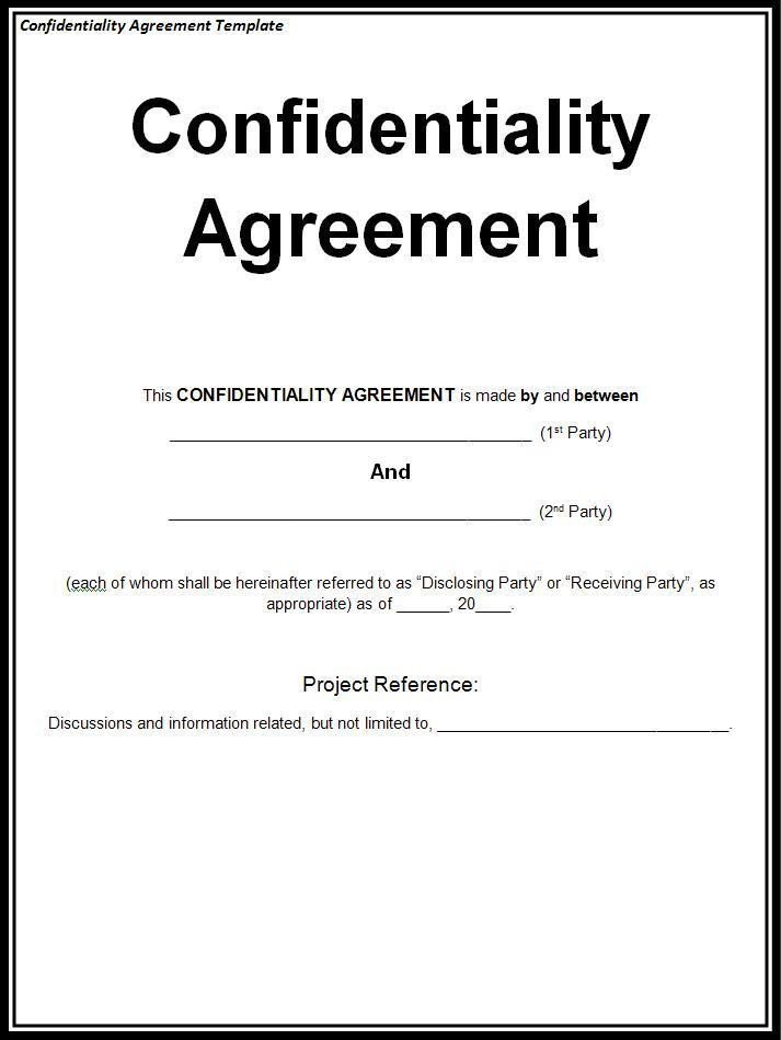 Child Relocation Agreement Template Confidentiality Agreement Template