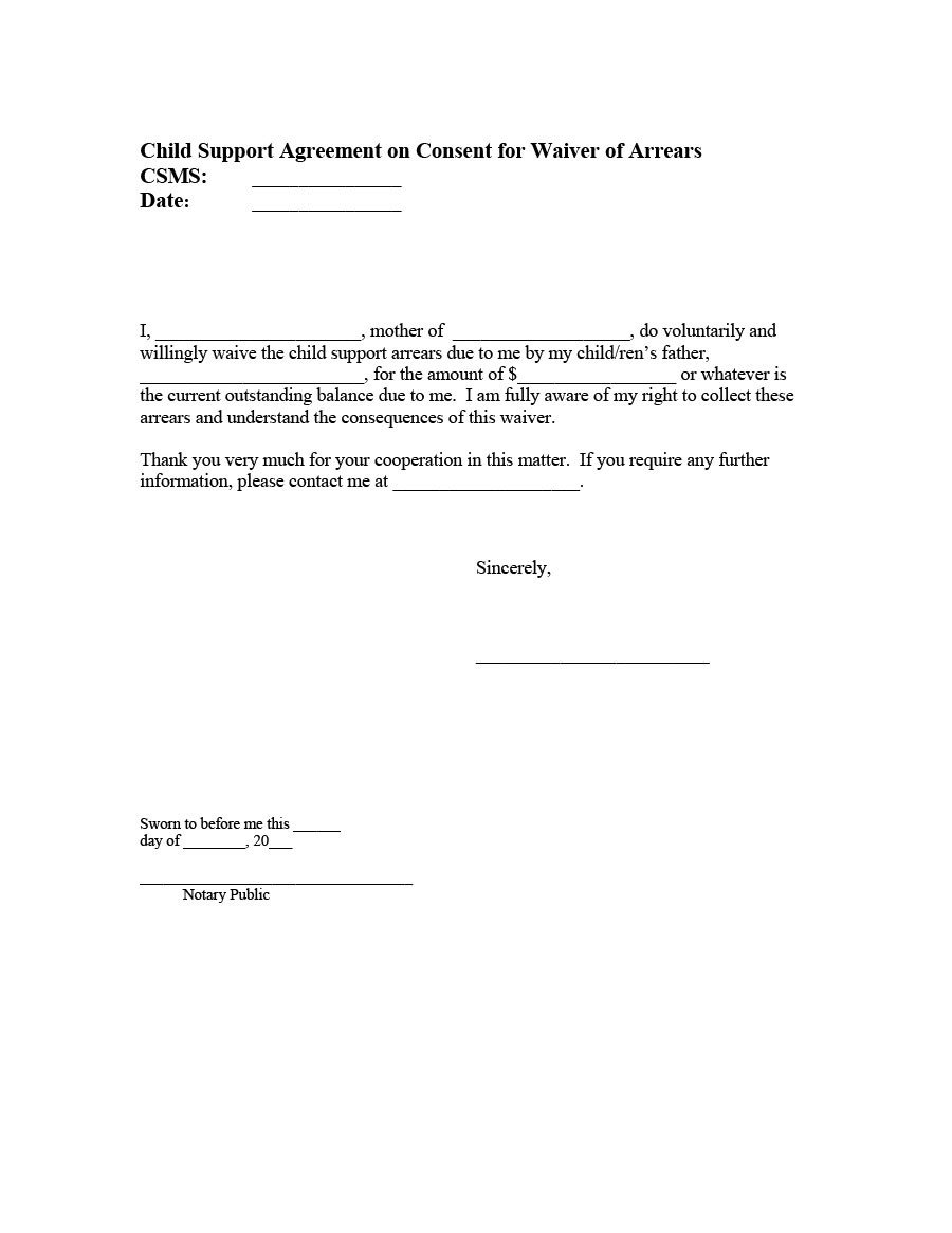 Child Support Agreement Template 32 Free Child Support Agreement Templates Pdf & Ms Word
