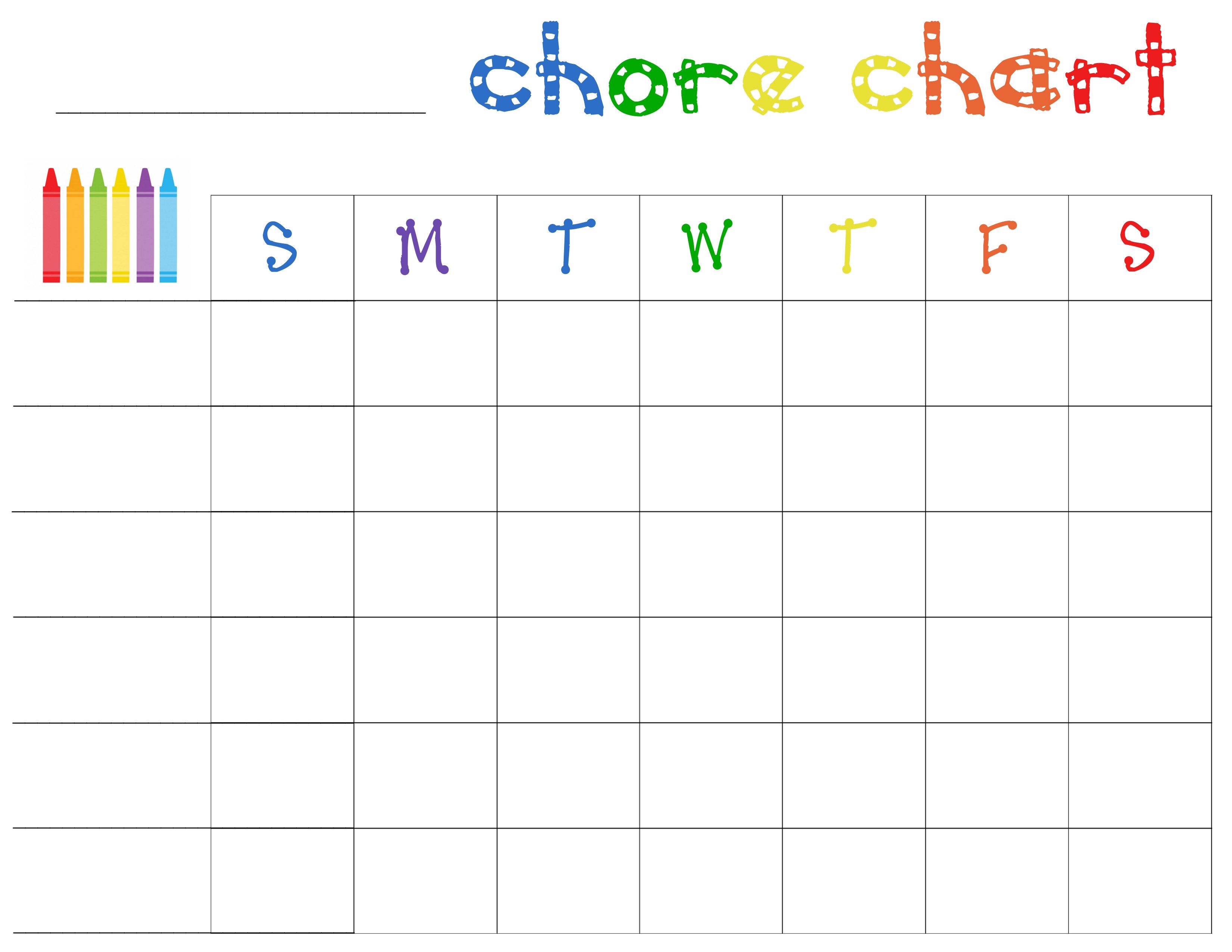 Chore Chart Templates Free Free Printable Chore Charts for toddlers Frugal Fanatic