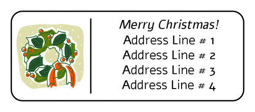 Christmas Address Labels Template Free Christmas Label Templates – &amp; Customize A