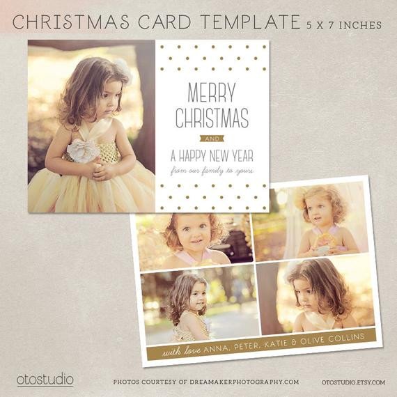 Christmas Card Template Photoshop Digital Shop Christmas Card Template for Photographers