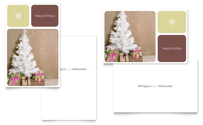Christmas Card Template Word Contemporary Christmas Greeting Card Template Word